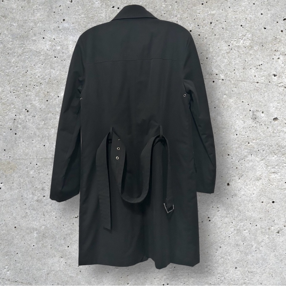 Ellen Tracy Black Raincoat. Trenchcoat. Size Medium - Picture 9 of 13